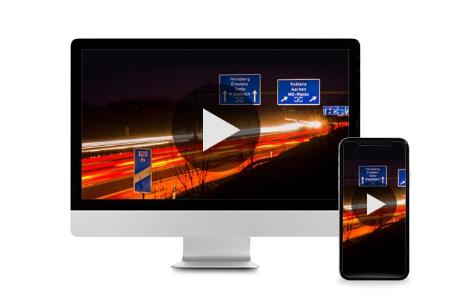 Device screens showing webinar preview
