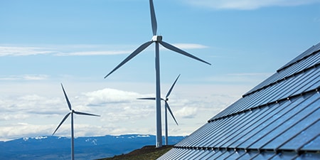 Wind and solar farm

