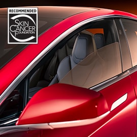 Close-up of Crystalline window tint.