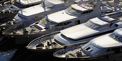 Image showing a collection of boats in a marina
