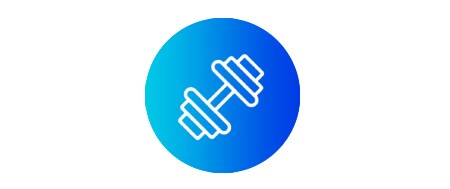 dumbbell weight icon
