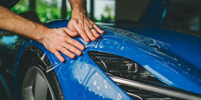 Cars with paint protection film
