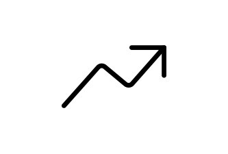 icon of trending up arrow
