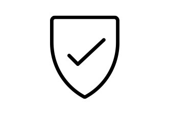 icon of shield with checkmark
