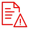 document warning icon