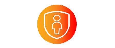 Shield and person icon
