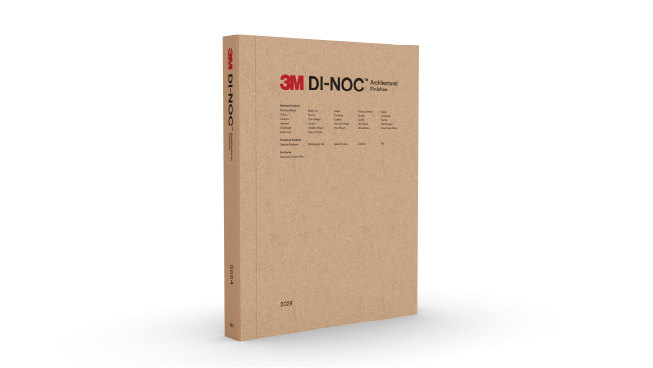 DI-NOC finishes catalog on a white background
