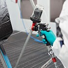 Application of protective refinish coatings