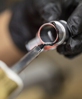 Epoxy adhesives are most commonly used for applications with very high load and/or small bond area.