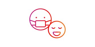 Icon of a dentist and patient
