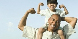 Dad and child
