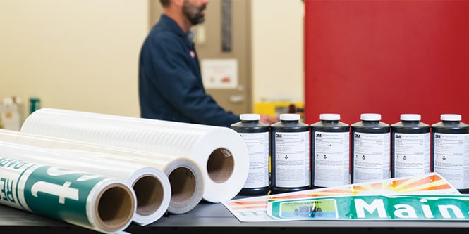 Traffic sign printing materials

