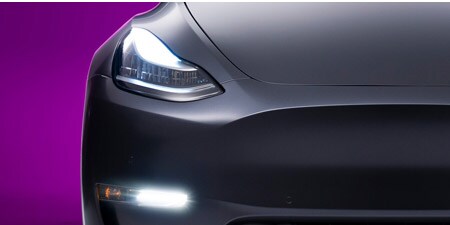 Vehicle with paint protection film
