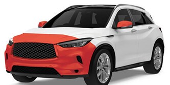 Partial paint coverage
