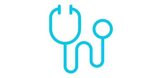 Icon of a stethoscope.
