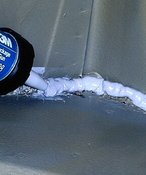Urethane adhesives provide flexibility and are used to bond traditional construction materials.