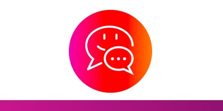 Icon of speech bubbles
