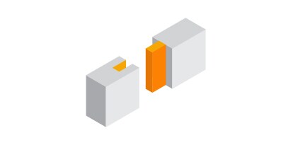 Example of a tongue and groove joint
