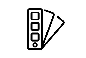 icon of sample chip fan book
