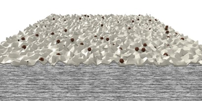 Example of a surface after abrasion, prior to bonding

