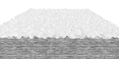 Example of a surface after two cleanings, prior to bonding
