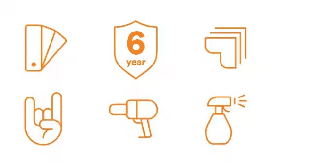 Group of icons symbolizing vehicle owner benefits.
