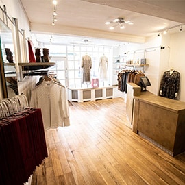 Clothing store interior design