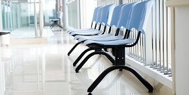 Empty waiting room chairs
