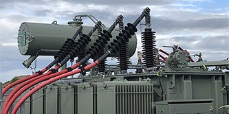 A worker is using 3M™ Cold Shrink technology for high voltage joints and terminations
