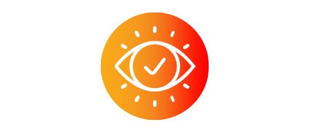 Eye and tick icon
