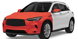 Full front paint coverage
