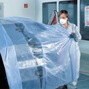 Covering a car using a masking film